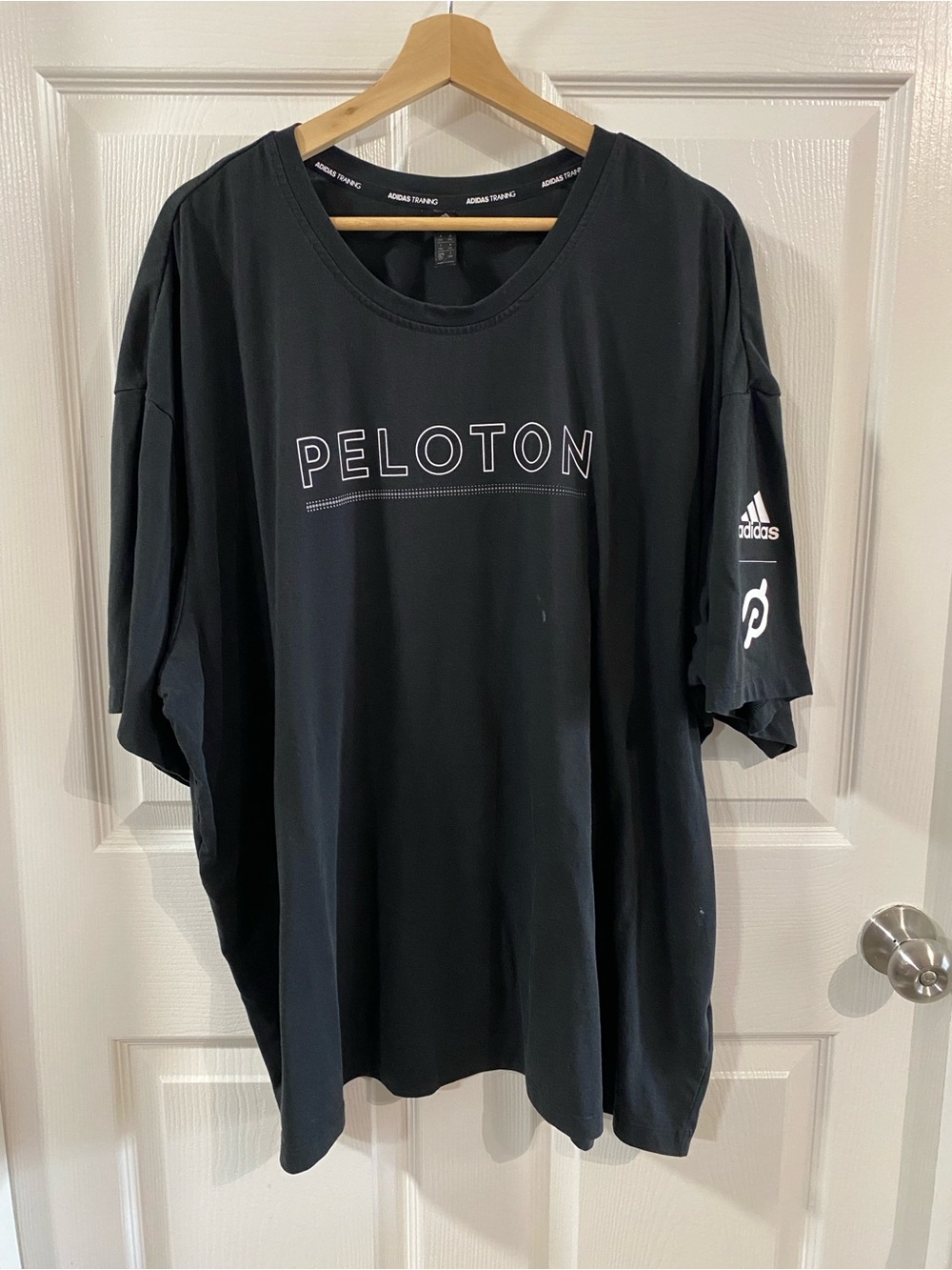 Adidas x Peloton Men’s 2XL Black Logo T-Shirt Cycling